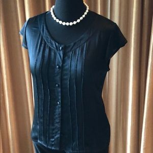 Beautiful black silk blouse